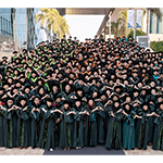 Graduation Day with KAUST students dressed in caps and gowns